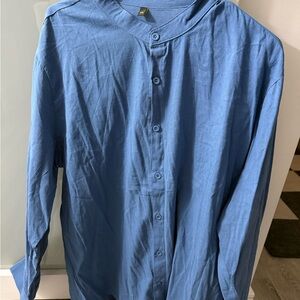 Men's Blue Dress Shirt